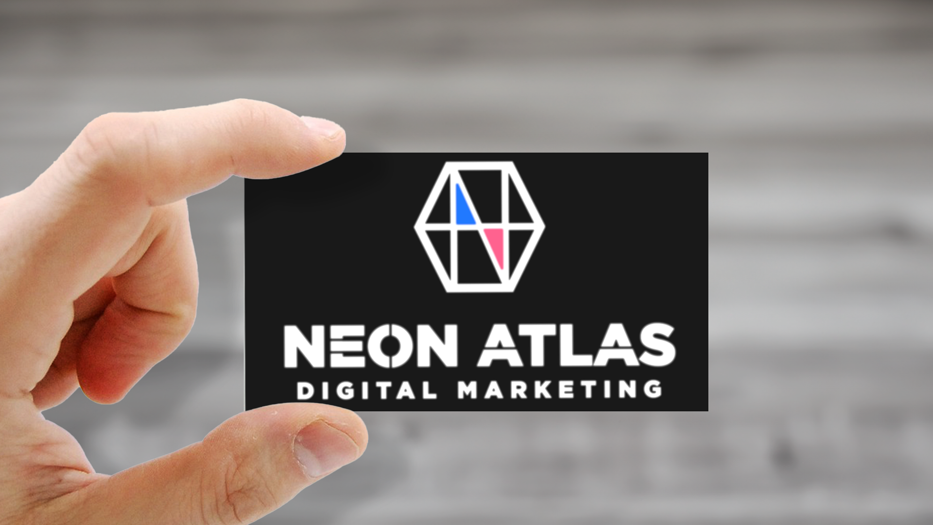 neon atlas business card