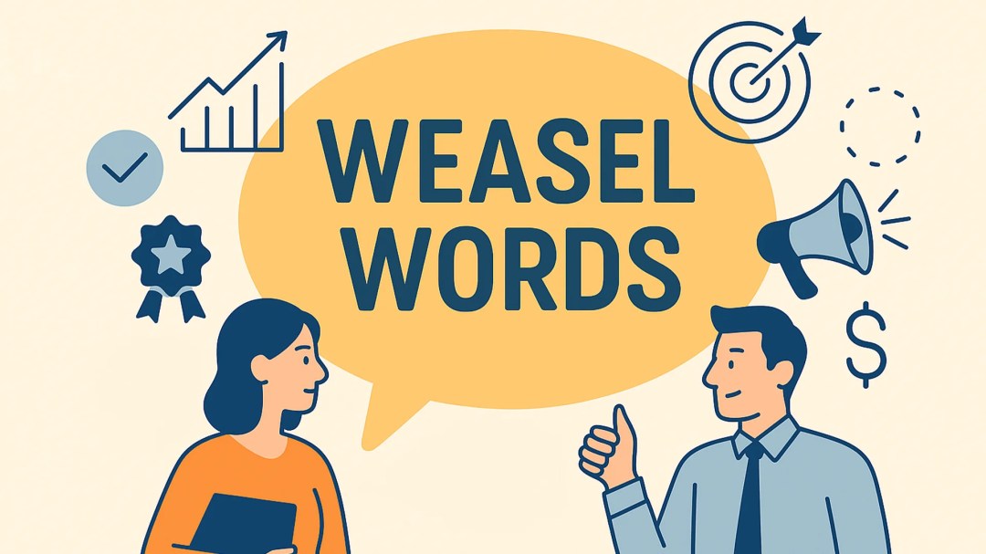 what are weasel words